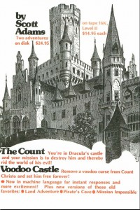 Voodoo Castle and The Count advertisement