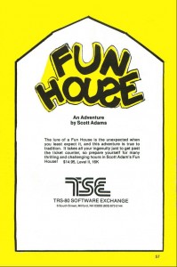 Mysert Fun House advertisement