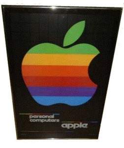 Apple's sign from the 1977 West Coast Computer Faire