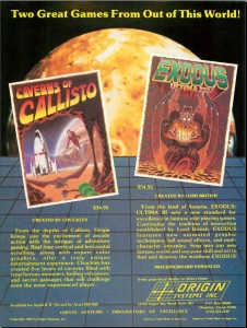 Origin Systems's first advertisement, for their first two products