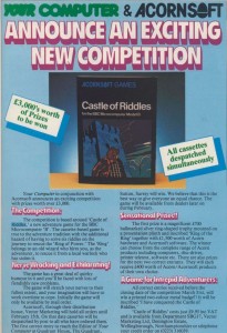 Castle of Riddles contest announcement