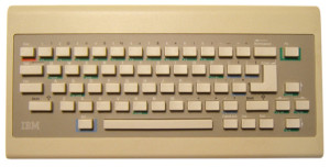 The PCjr's infamous original "Chiclet" keyboard