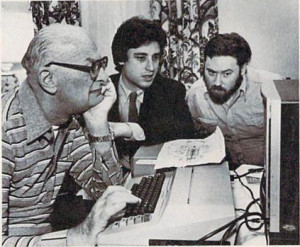 Arthur C. Clarke with Byron Preiss and David M. Harris, Telarium's editor