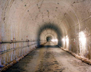 A tunnel waits in readiness, just in case.