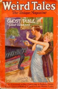 The February 1928 Weird Tales that included Lovecraft's most famous story. As always, it didn't make the cover.