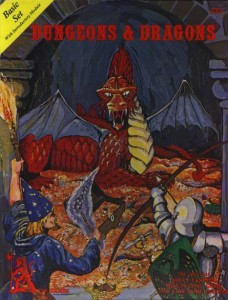 The original 1977 Dungeons & Dragons Basic Set.