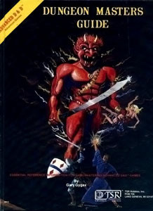 The Dungeon Master's Guide's cover didn't do much to convince concerned parents that this game wasn't Satanic.