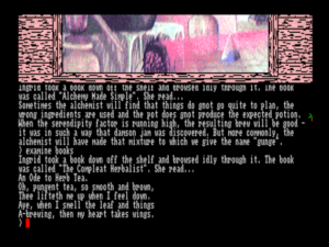 Gnome Ranger and most of the other late Level 9 games are among the few text adventures written in the third-person past tense.