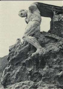 The Italian version of the hare -- or rather, a message in a box telling the finder whom to contact to collect it -- was hidden beneath the heel of this striking statue of Neptune that is carved into a cliff near the village of Monterosso al Mare.