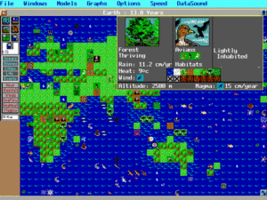 SimEarth on MS-DOS