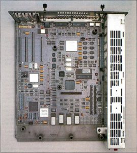 So much controversy over something barely noticeable. The four Micro Channel slots sit at the left rear of this PS/2 Model 50.