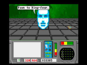 About to do battle with an artificial intelligence, the most fearsome of the foes you'll encounter in the Matrix.