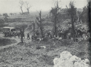 The Somme in 1916, looking like a scene out of Dante.